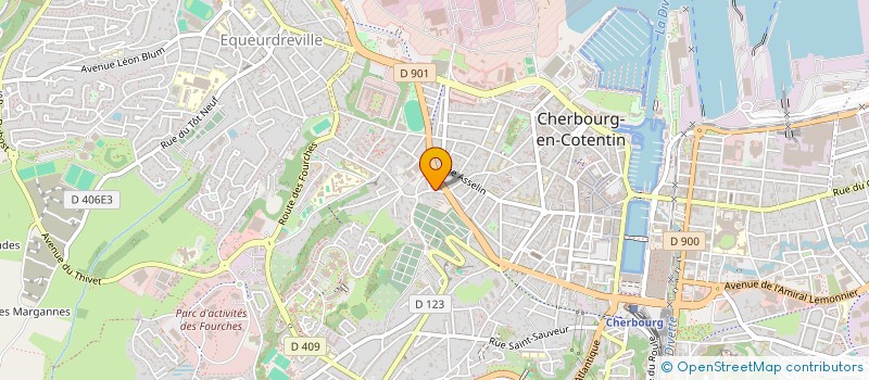 localisation de l'entreprise SCI BOURGEON à CHERBOURG-EN-COTENTIN