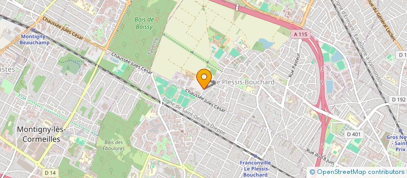 localisation de l'entreprise SCI BOURGEON  LE PLESSIS-BOUCHARD