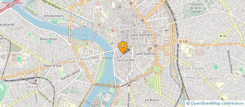 localisation de l'entreprise SCI BOURGES-ROUHAUT  TOULOUSE