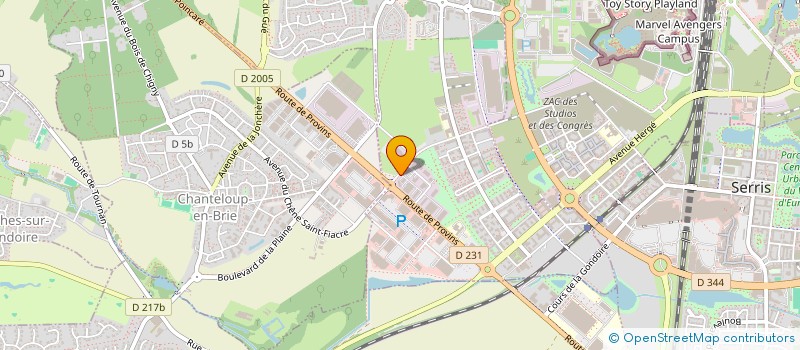 localisation de l'entreprise SCI BOURGIS  MONTEVRAIN