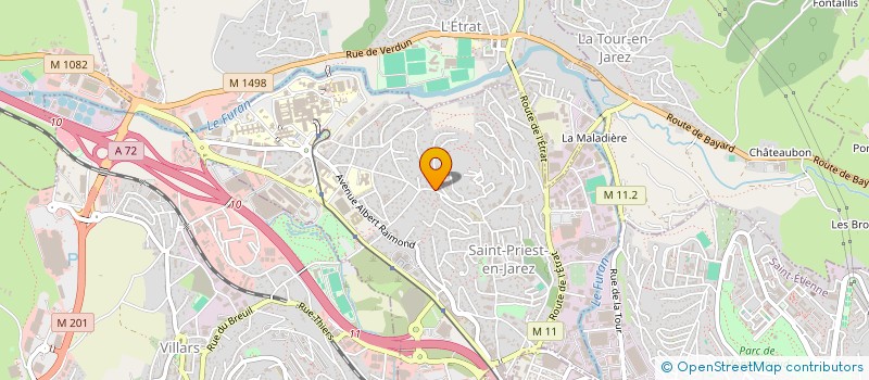 localisation de l'entreprise SCI BOURGNEUF  SAINT-PRIEST-EN-JAREZ