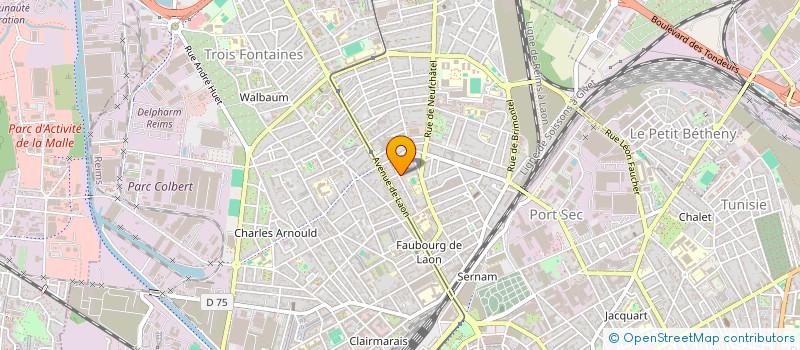 localisation de l'entreprise SCI BOURGOGNE  REIMS