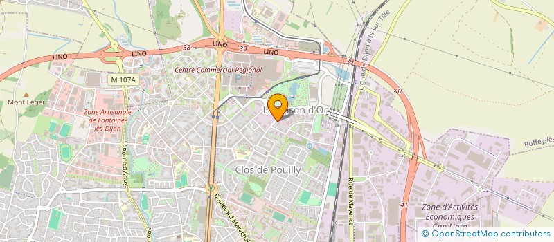 localisation de l'entreprise SCI BOURGOGNE BATIMENT à DIJON