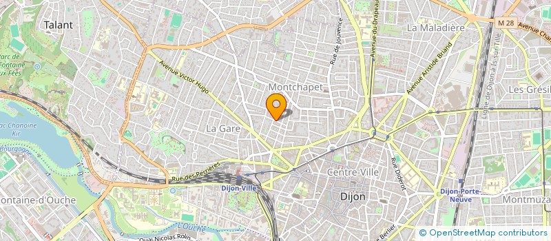localisation de l'entreprise SCI BOURGOGNE FCOMTE à DIJON