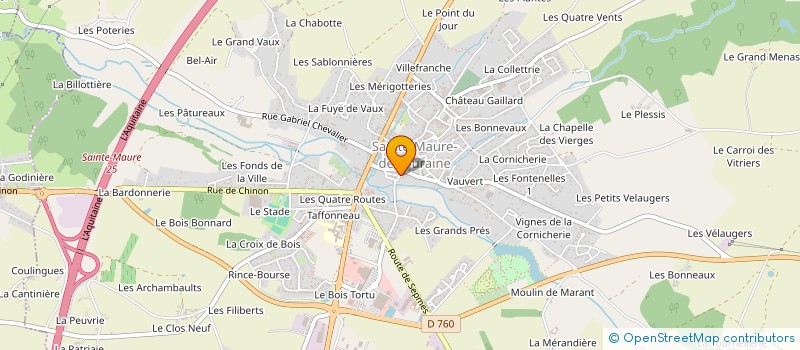 localisation de l'entreprise SCI BOURGOGNON  SAINTE-MAURE-DE-TOURAINE