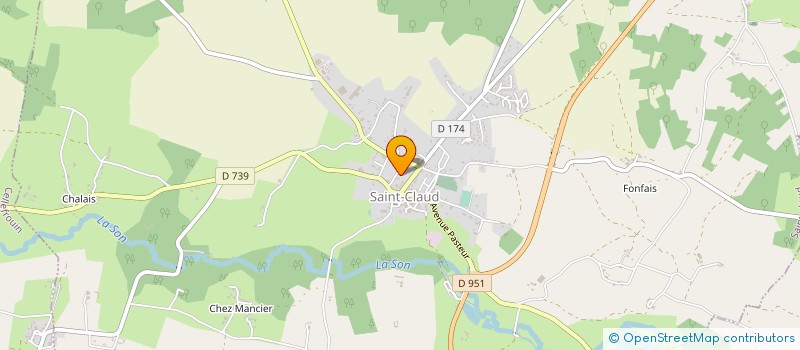 localisation de l'entreprise SCI BOURGOIN à SAINT-CLAUD