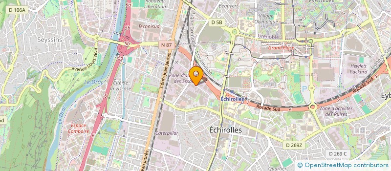 localisation de l'entreprise SCI BOURGOIN CLAUDEL INVEST à EYBENS