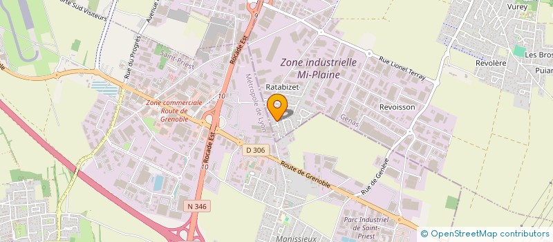 localisation de l'entreprise SCI BOURGOIN IMMOBILIER  GENAS