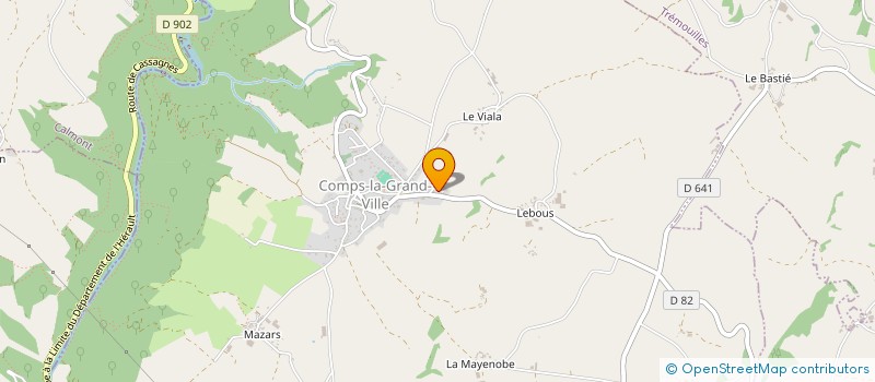 localisation de l'entreprise SCI BOURGUIGNON  COMPS-LA-GRAND-VILLE