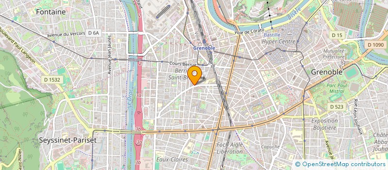 localisation de l'entreprise SCI BOURGUIGNONS  GRENOBLE