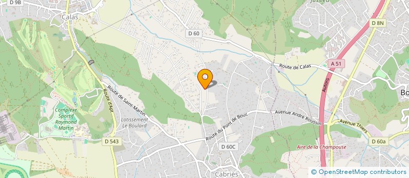 localisation de l'entreprise SCI BOURGUIVENCALES  CABRIES