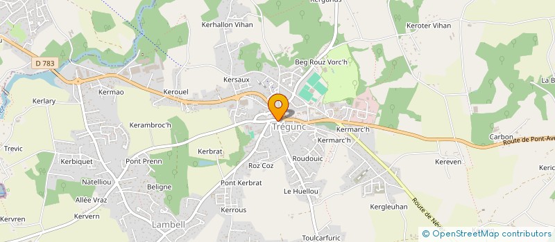 localisation de l'entreprise SCI BOURHIS  TREGUNC