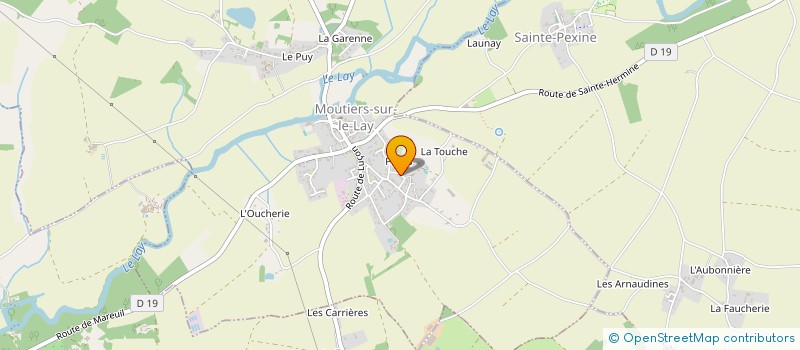 localisation de l'entreprise SCI BOURHY DE LA LANDE  MOUTIERS-SUR-LE-LAY