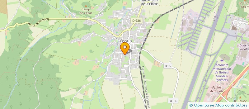 localisation de l'entreprise SCI BOURIETTE  OSSUN