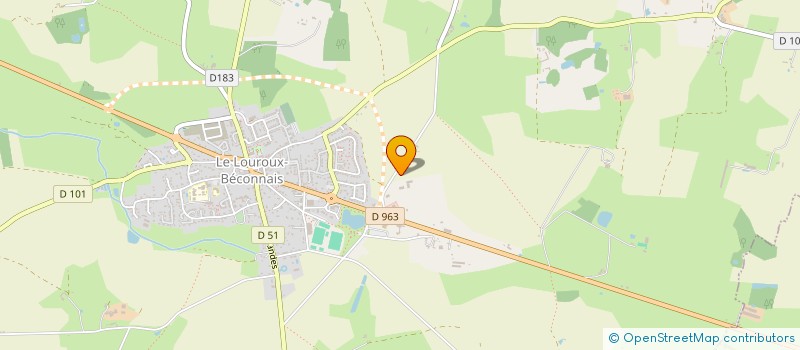 localisation de l'entreprise SCI BOURIGAUD  VAL D'ERDRE-AUXENCE