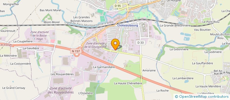 localisation de l'entreprise SCI BOURLIERE  CHATEAUBOURG