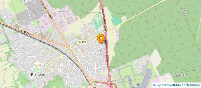 localisation de l'entreprise SCI BOURLINI  RIXHEIM