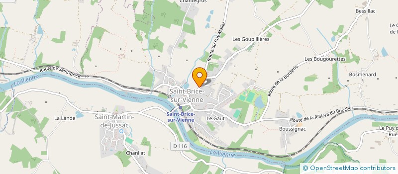 localisation de l'entreprise SCI BOURLOIS  SAINT-BRICE-SUR-VIENNE