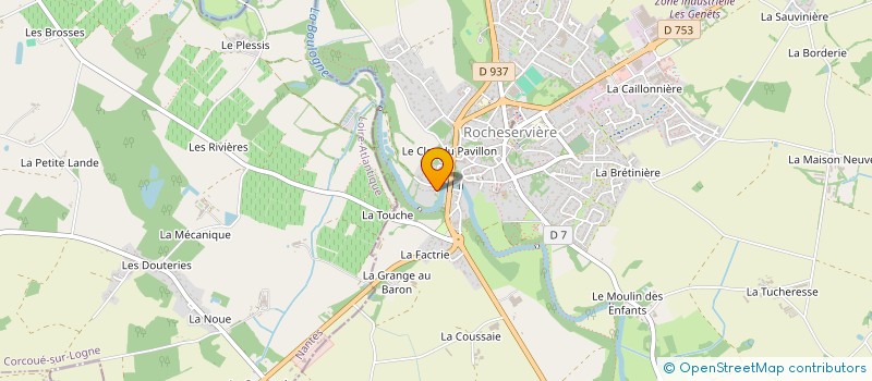 localisation de l'entreprise SCI BOURMAUD  ROCHESERVIERE