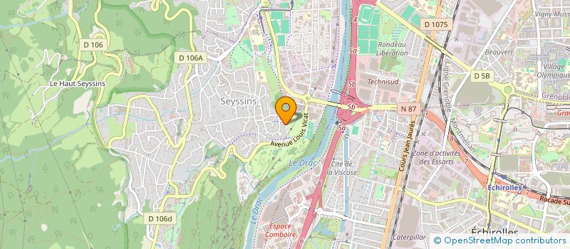 localisation de l'entreprise SCI BOURNET BELLEDONNE  SEYSSINS