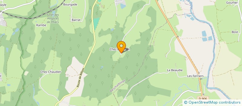 localisation de l'entreprise SCI BOURNON BELL  PESCHADOIRES