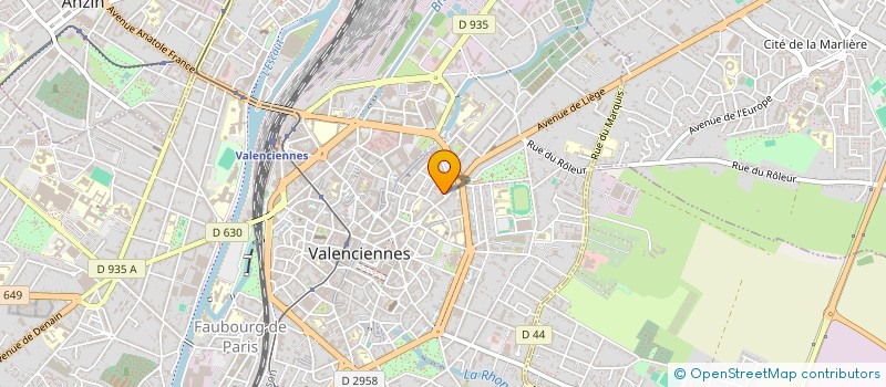 localisation de l'entreprise SCI BOUROICARDON  VALENCIENNES