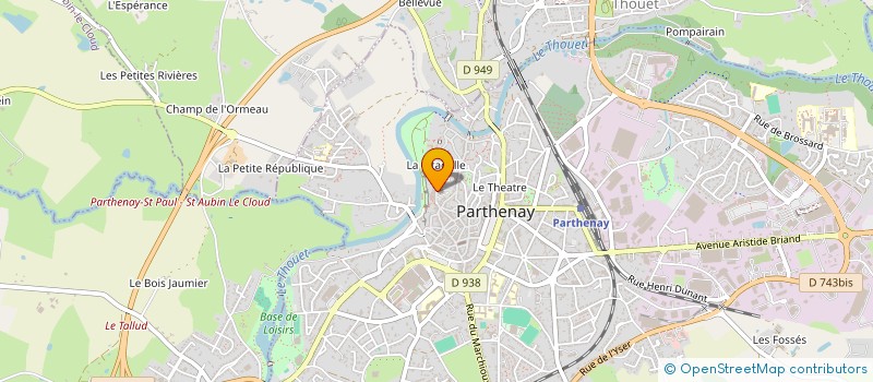 localisation de l'entreprise SCI BOUROKBA  PARTHENAY