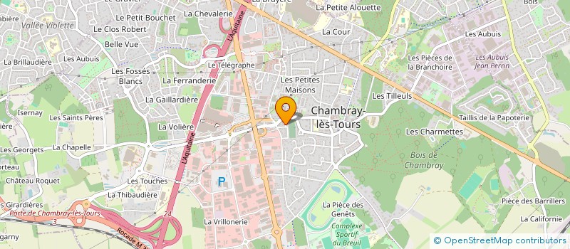 localisation de l'entreprise SCI BOURON  CHAMBRAY-LES-TOURS