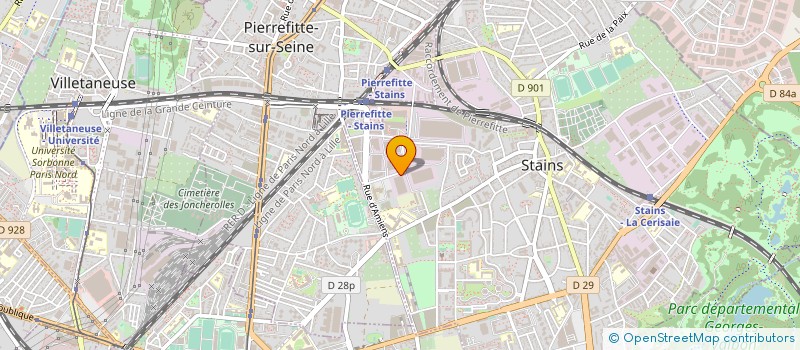 localisation de l'entreprise SCI BOURQU'1 à STAINS