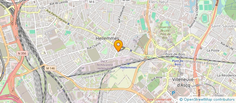 localisation de l'entreprise SCI BOURRAPA à LILLE