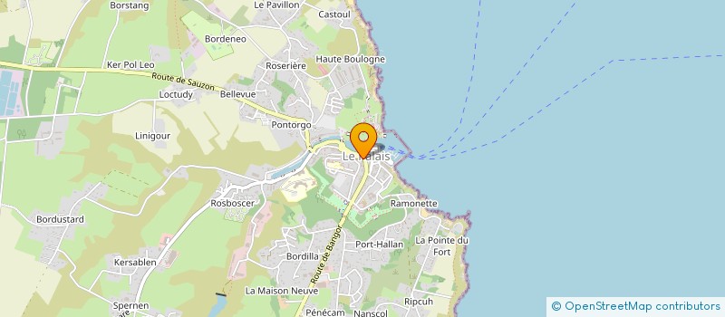 localisation de l'entreprise SCI BOURRASSAUD  LE PALAIS