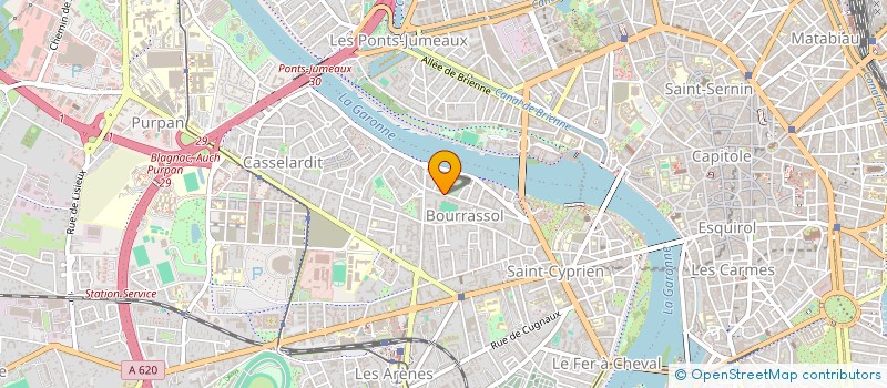 localisation de l'entreprise SCI BOURRASSOL  TOULOUSE