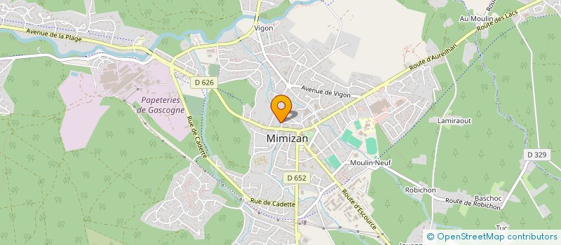 localisation de l'entreprise SCI BOURREL  MIMIZAN