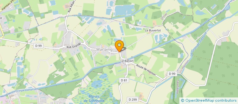localisation de l'entreprise SCI BOURRELI  WARLAING