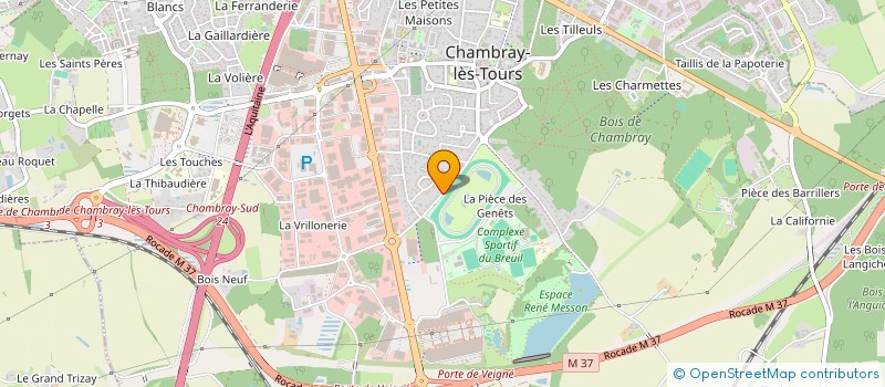 localisation de l'entreprise SCI BOURRELLERIE  CHAMBRAY-LES-TOURS