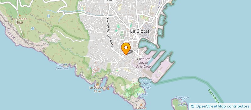 localisation de l'entreprise SCI BOURRELY  LA CIOTAT