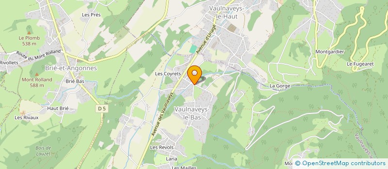 localisation de l'entreprise SCI BOURRIN à VAULNAVEYS-LE-BAS
