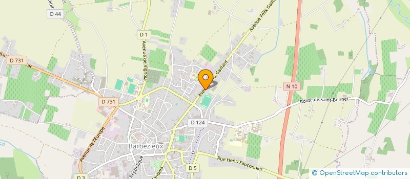 localisation de l'entreprise SCI BOURROUX  BARBEZIEUX-SAINT-HILAIRE