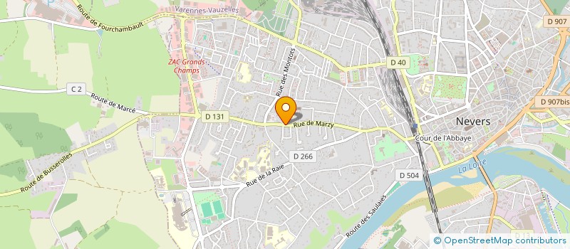 localisation de l'entreprise SCI BOURROUX à NEVERS