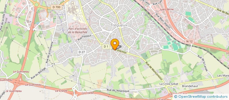 localisation de l'entreprise SCI BOURSEUL ARNAUD  TREGUEUX