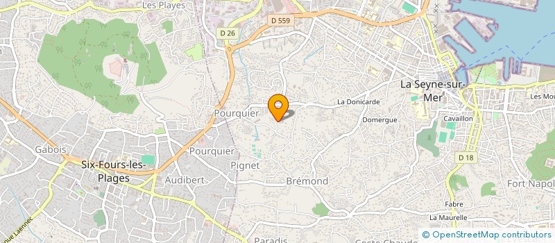 localisation de l'entreprise SCI BOURSIMMO à LA SEYNE SUR MER