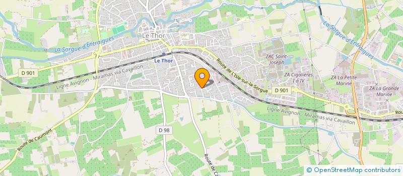 localisation de l'entreprise SCI BOUSCARLE  LE THOR