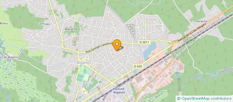 localisation de l'entreprise SCI BOUSCATET  BIGANOS