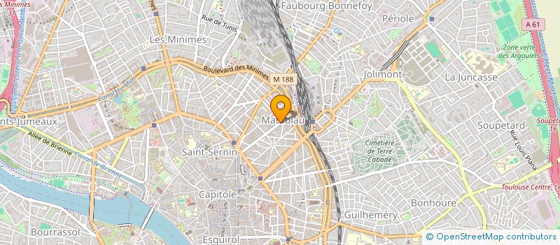 localisation de l'entreprise SCI BOUSQUET TOULOUSE MATABIAU  TOULOUSE