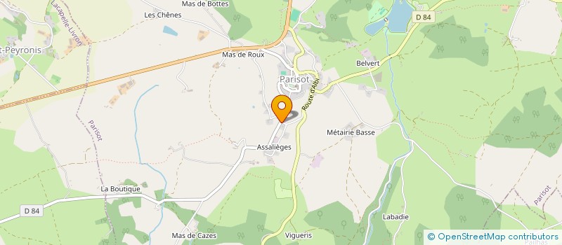 localisation de l'entreprise SCI BOUSSAC  CAYLUS