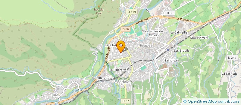 localisation de l'entreprise SCI BOUSSANDELS  PRADES