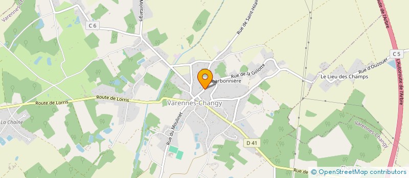 localisation de l'entreprise SCI BOUSSANGE à VARENNES-CHANGY
