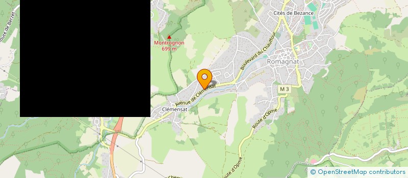 localisation de l'entreprise SCI BOUSSAT  ROMAGNAT