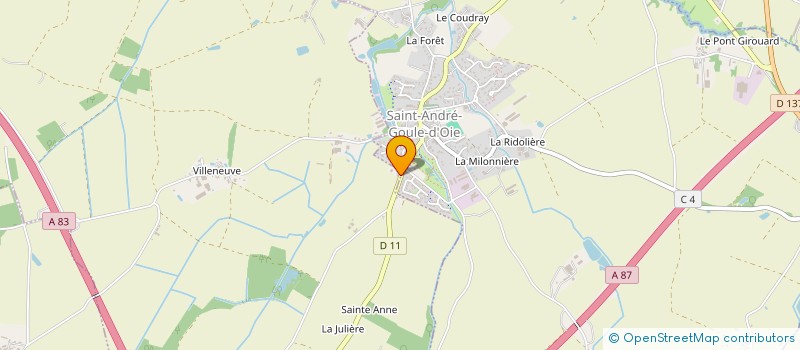 localisation de l'entreprise SCI BOUSSEAU à L' OIE