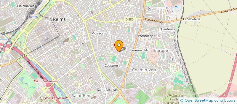 localisation de l'entreprise SCI BOUSSINESQ  REIMS